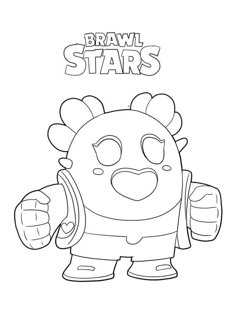 Coloriage Dessin de Spike Brawl Stars