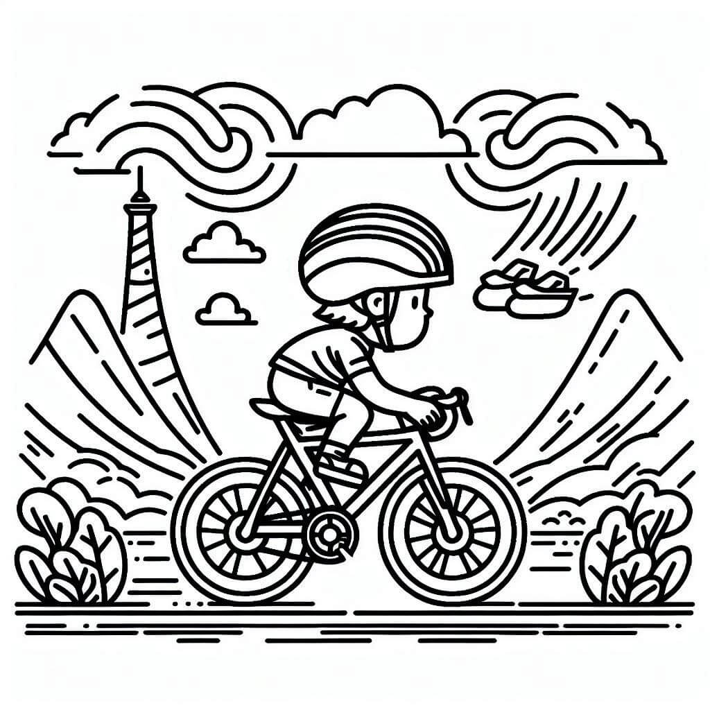 Coloriage Dessin de Tour de France