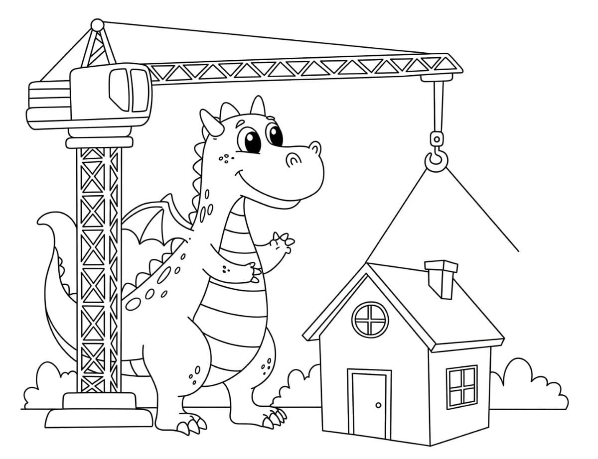 Coloriage Dessin Gratuit de Chantier