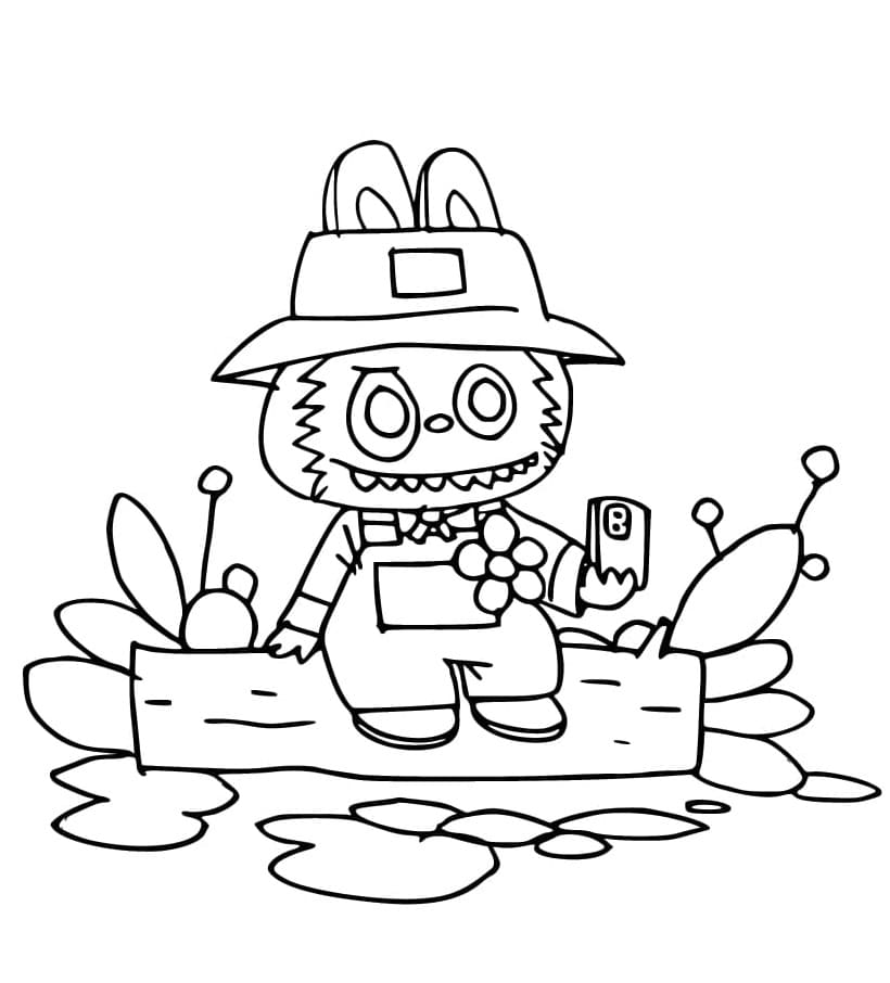 Coloriage Dessin Gratuit de Labubu