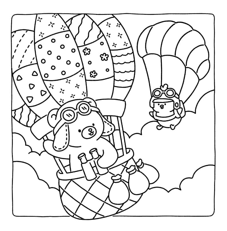 Coloriage Fuzzy Hygge 1