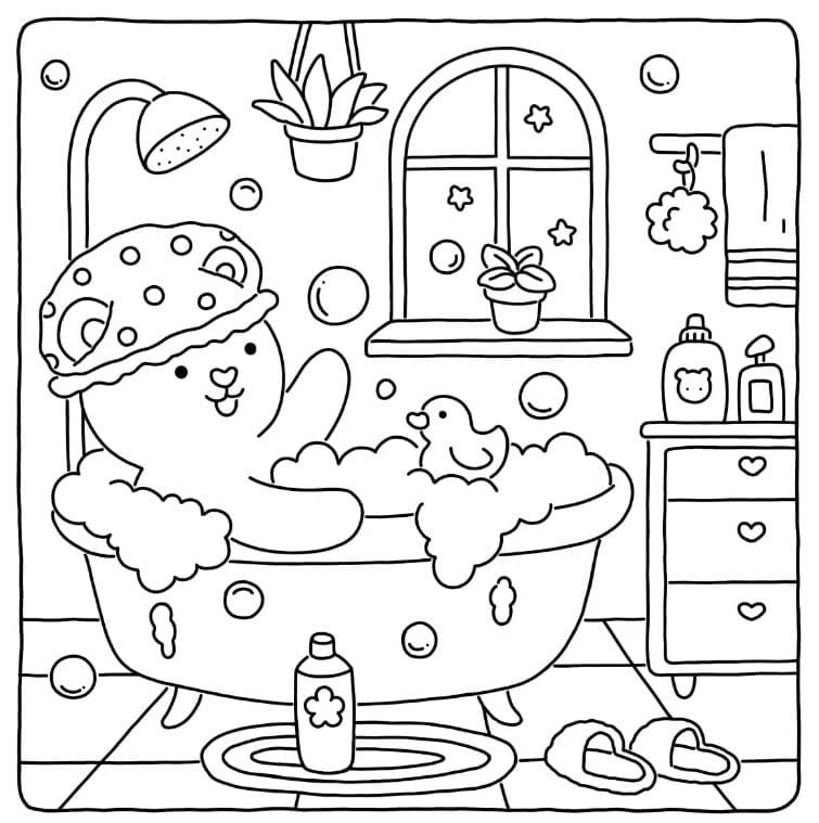 Coloriage Fuzzy Hygge 2