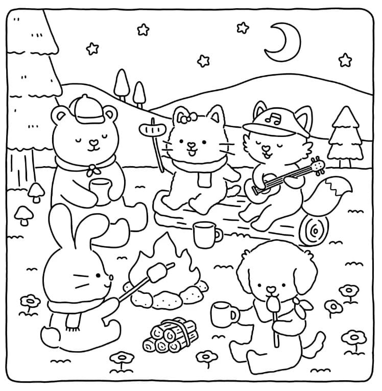 Coloriage Fuzzy Hygge 3