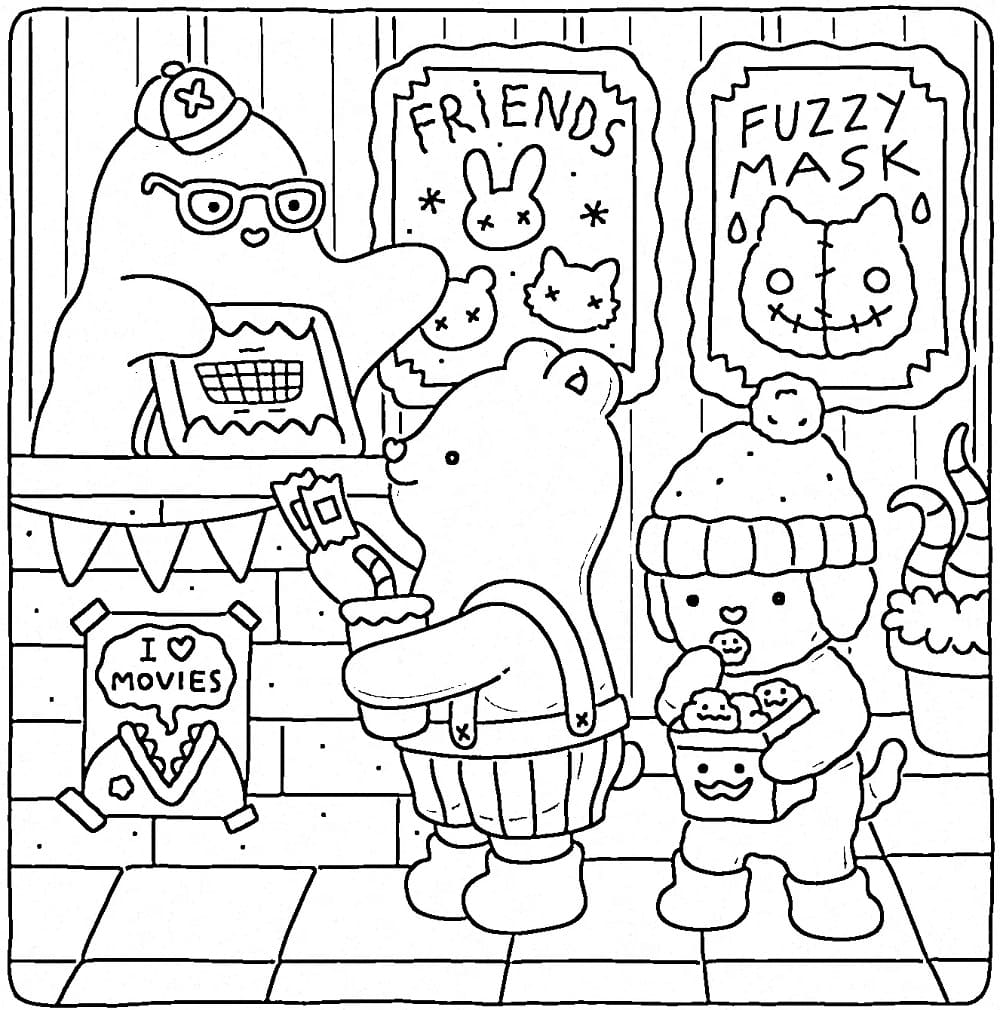 Coloriage Fuzzy Hygge 7