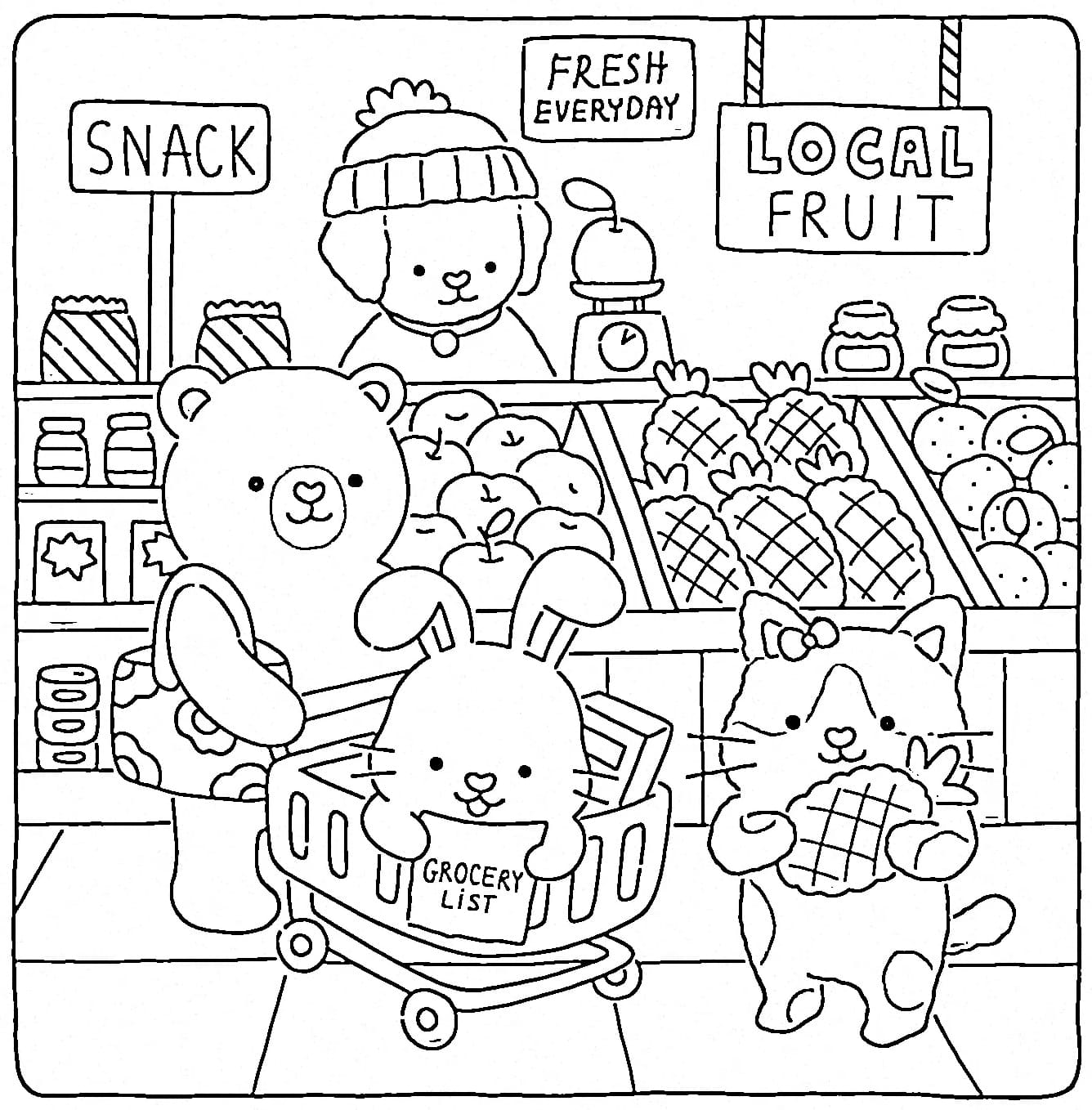 Coloriage Fuzzy Hygge 8