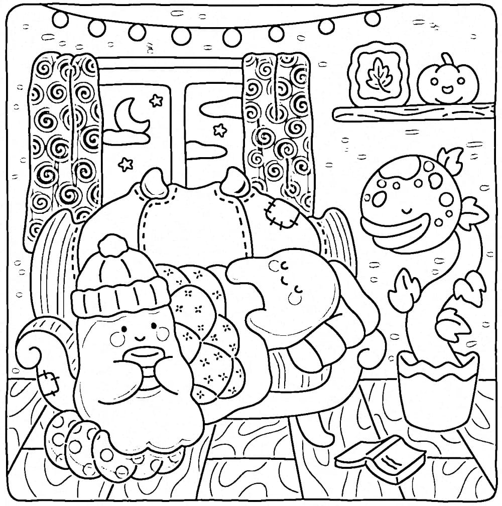 Coloriage Fuzzy Hygge 9