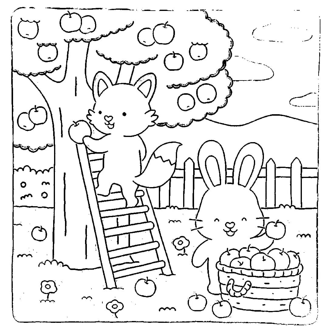 Coloriage Fuzzy Hygge Gratuit Pour les Enfants