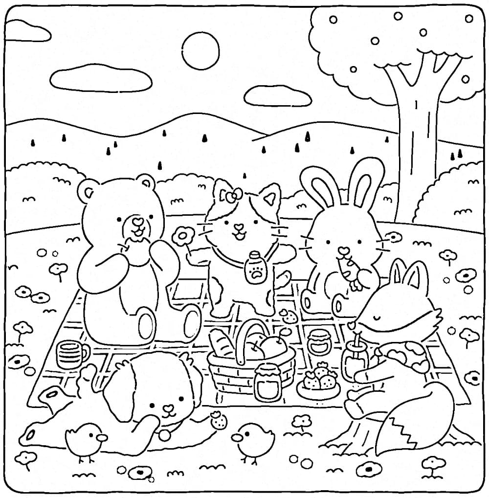 Coloriage Fuzzy Hygge Gratuit