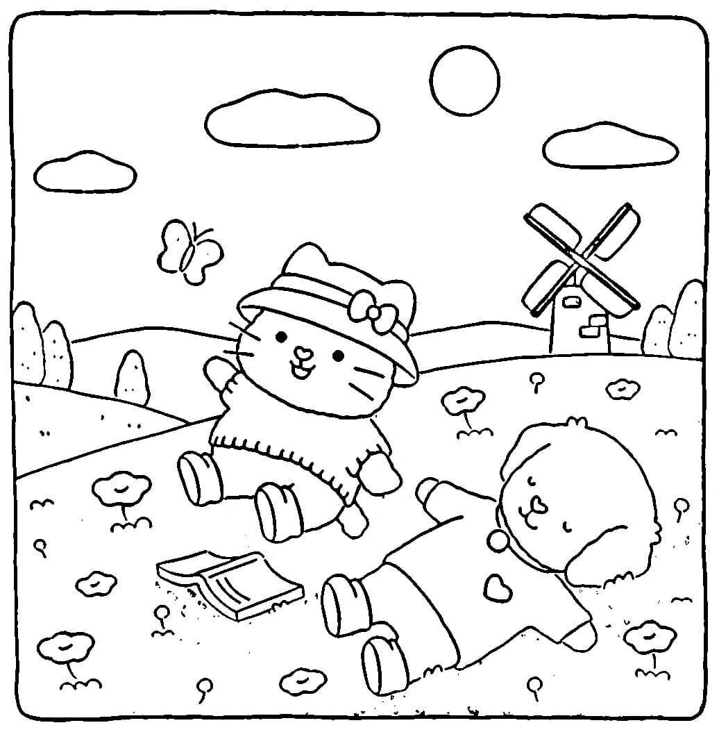 Coloriage Fuzzy Hygge Imprimable