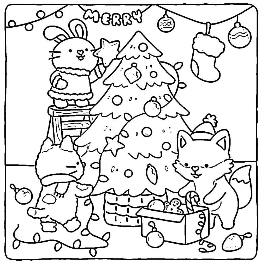Coloriage Fuzzy Hygge Mignon