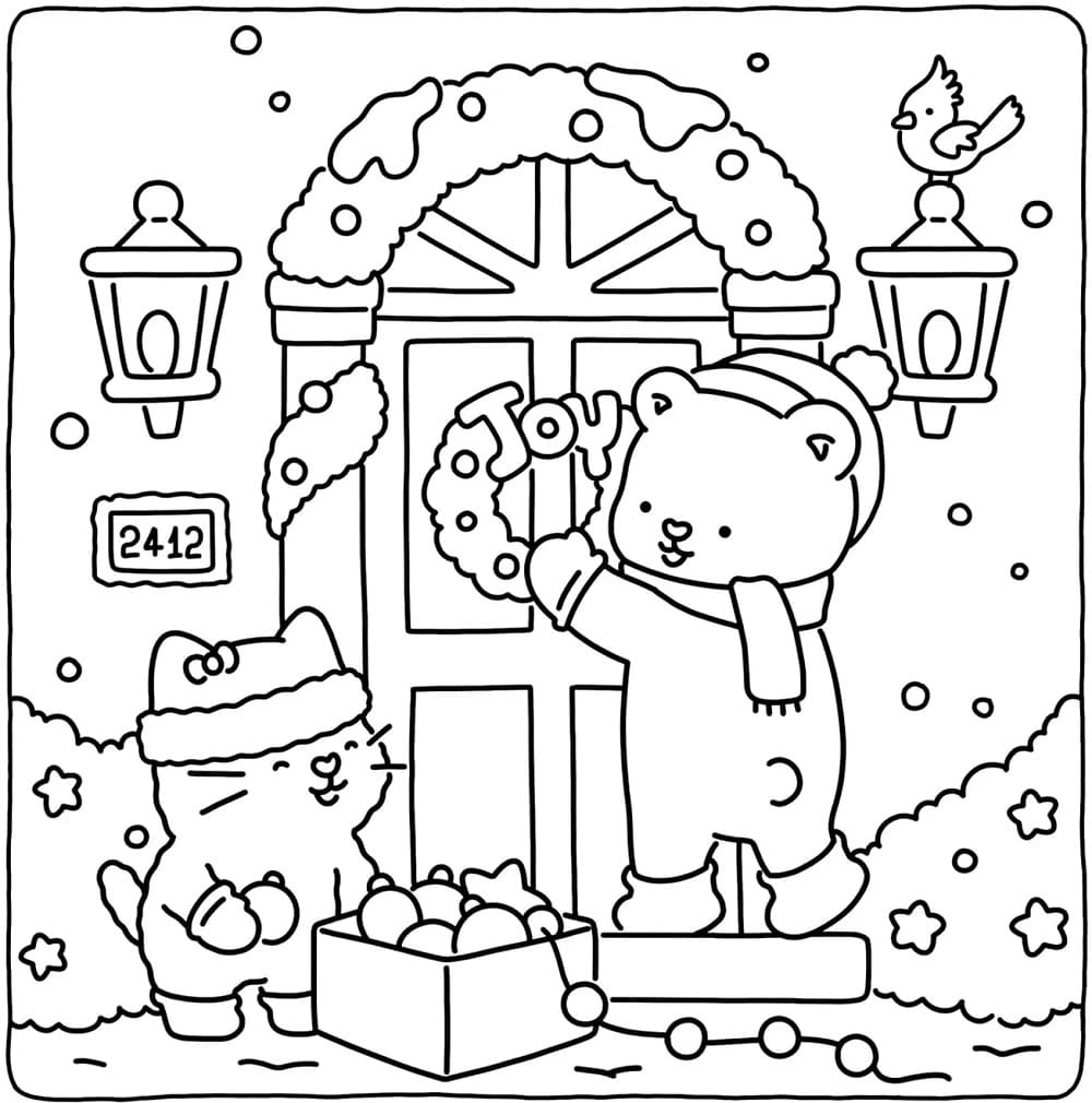 Coloriage Fuzzy Hygge