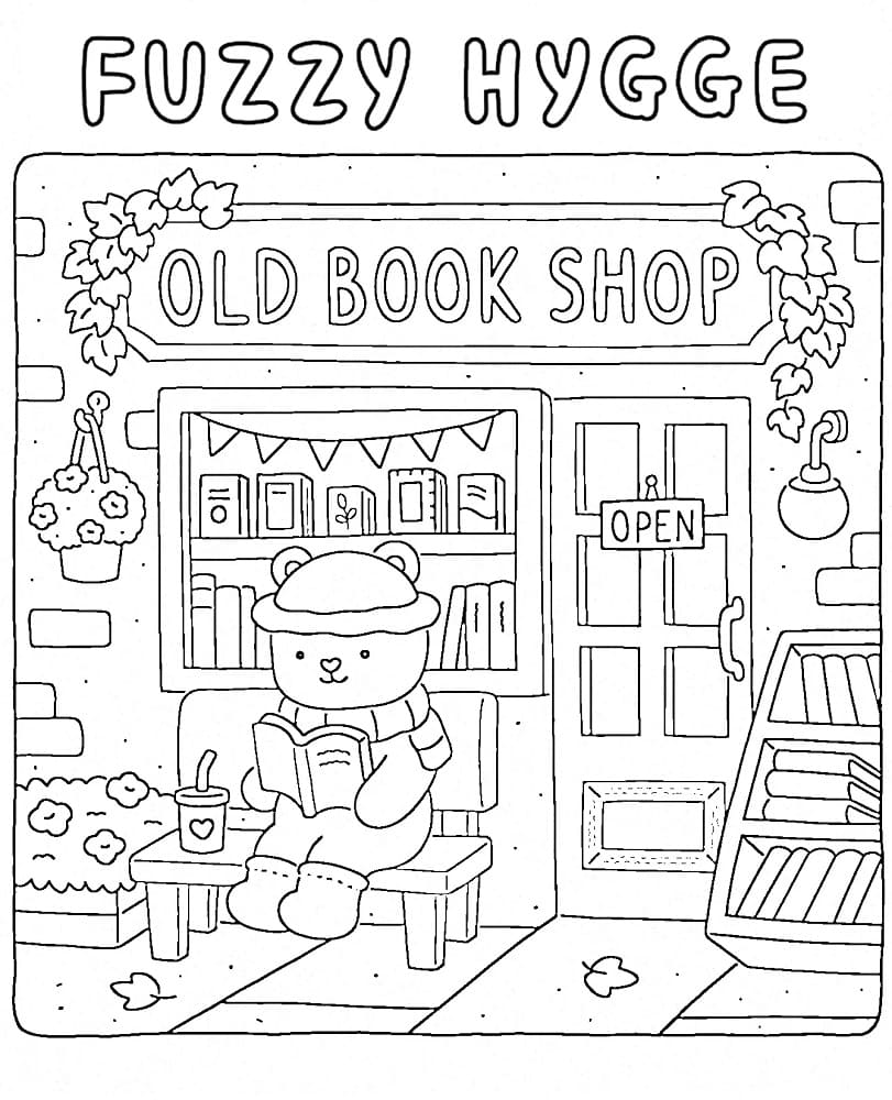 Coloriage Fuzzy Hygge Pour les Enfants de 1 An