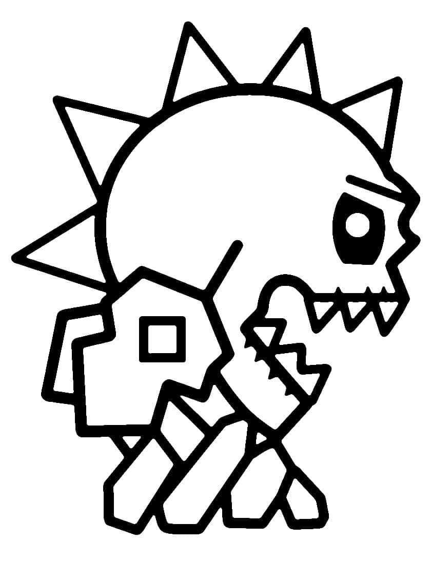 Coloriage Geometry Dash Gratuit Pour les Enfants