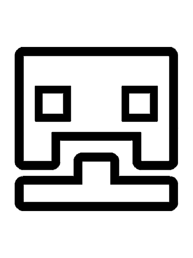 Coloriage Geometry Dash Pour les Enfants de 1 An