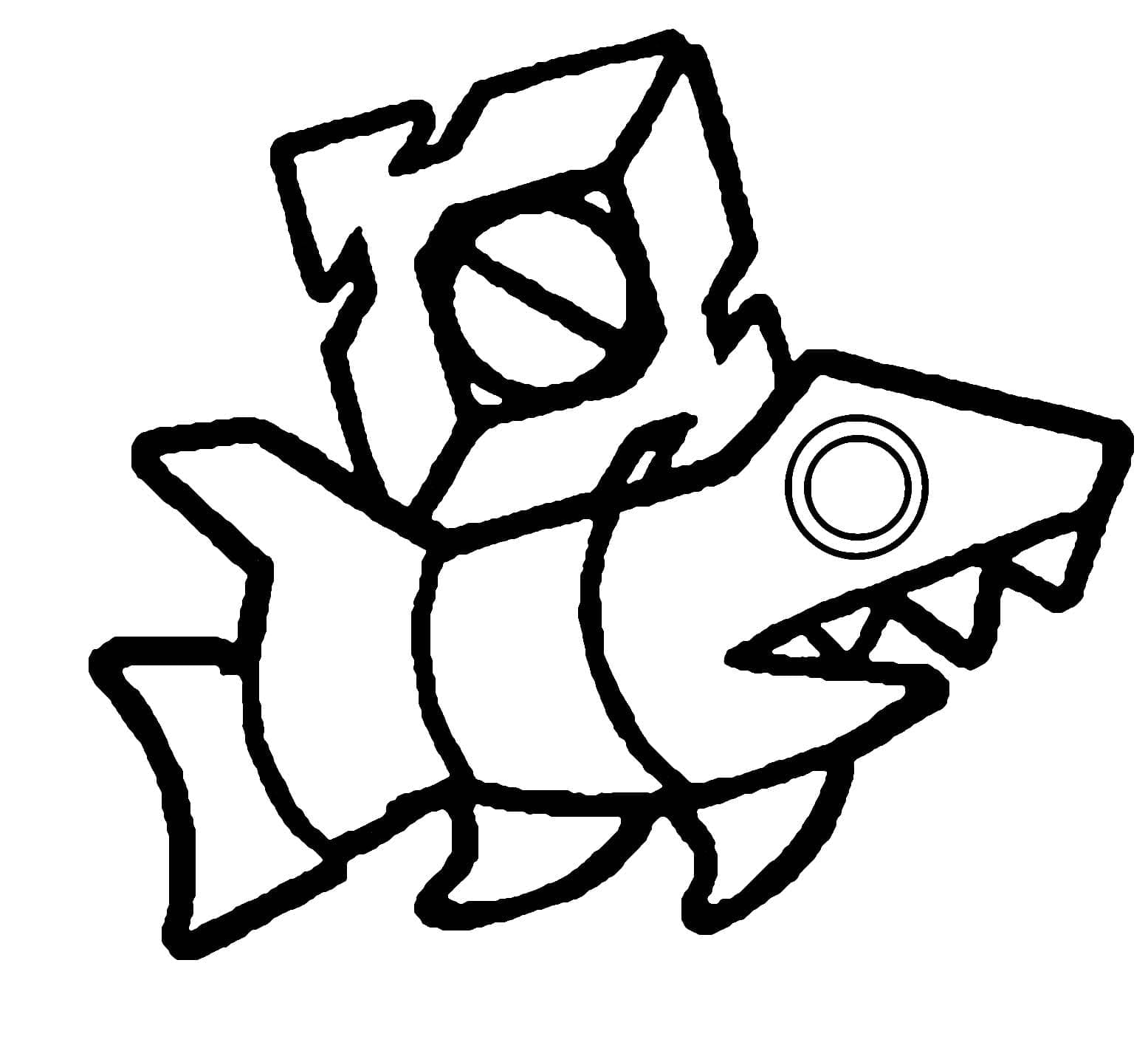 Coloriage Geometry Dash Pour les Enfants de 5 Ans
