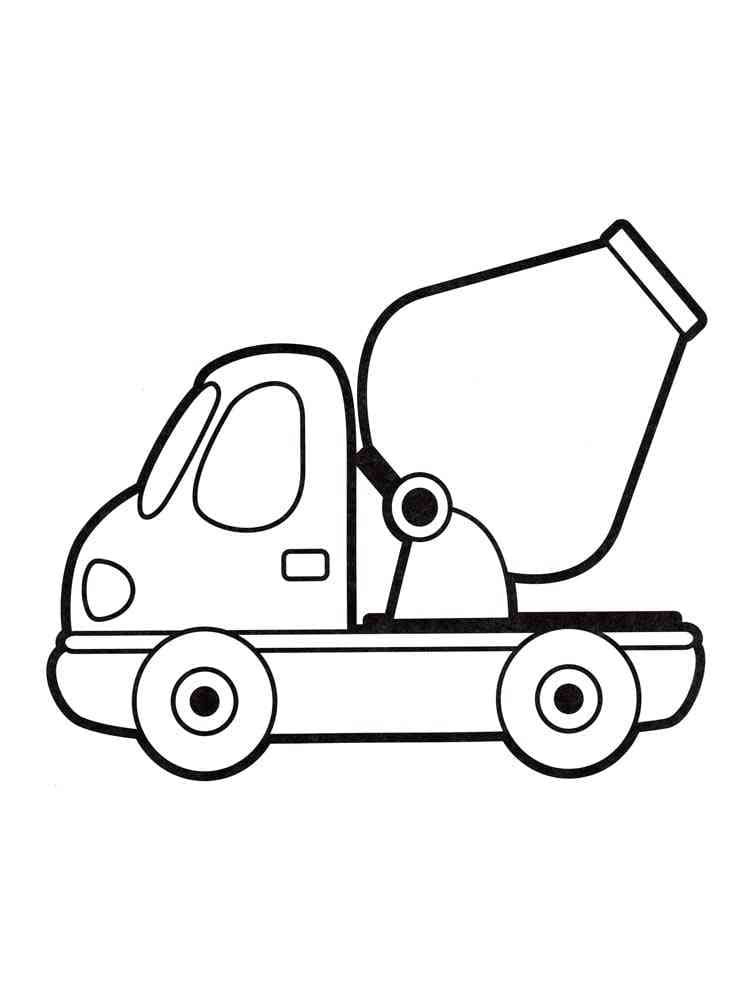 Coloriage Gratuit Camion Toupie