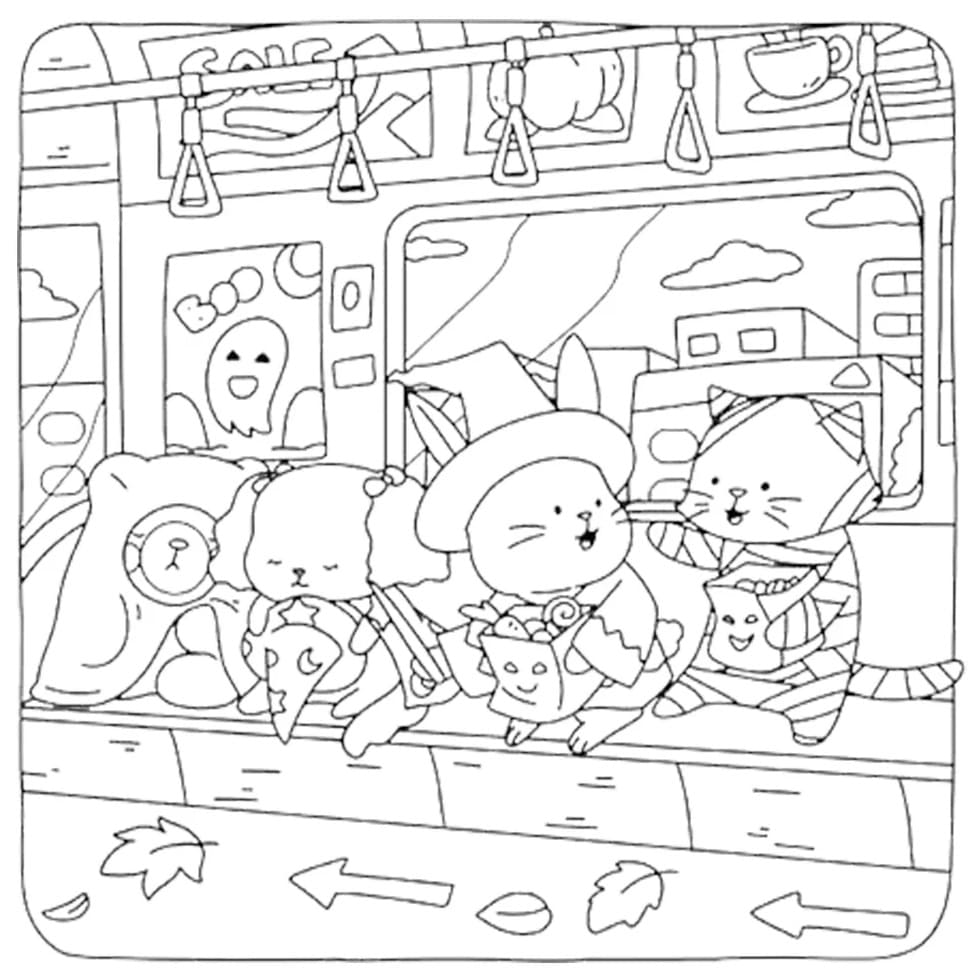Coloriage Gratuit Fuzzy Hygge