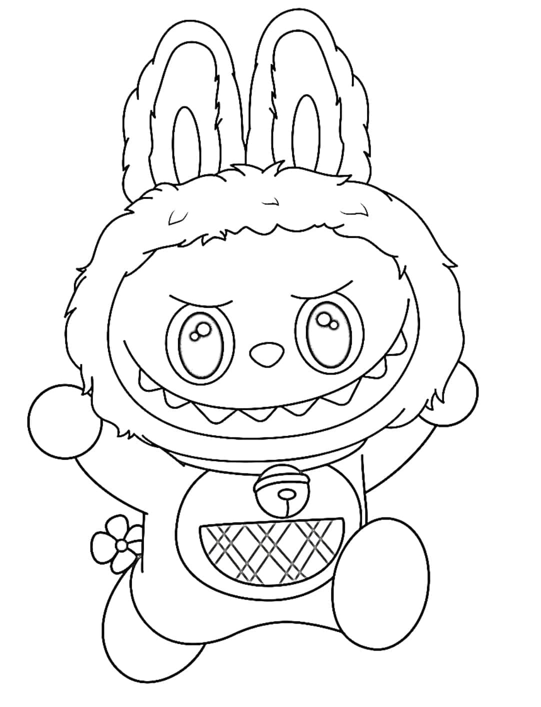 Coloriage Gratuit Labubu Pour les Enfants