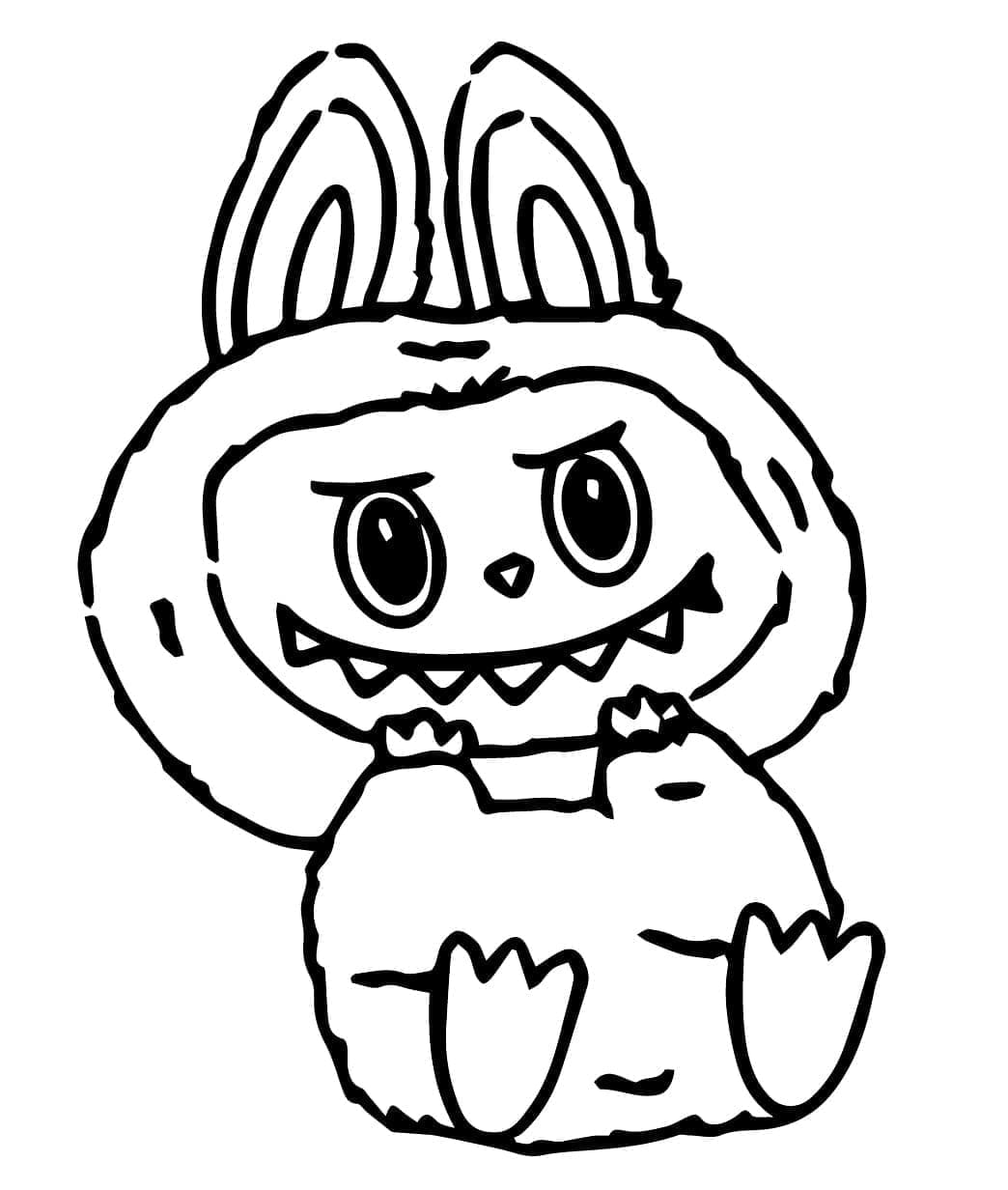Coloriage Gratuit Labubu