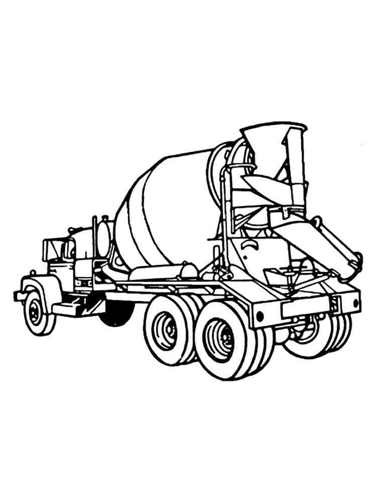 Coloriage Imprimable Camion Toupie Pour les Enfants