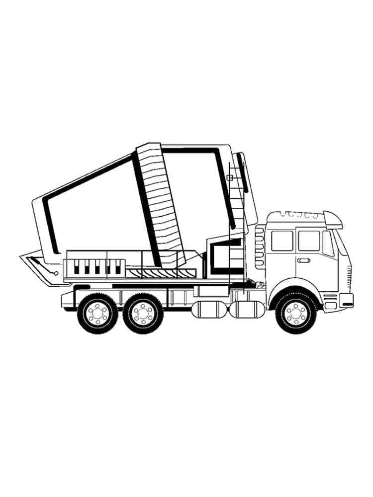Coloriage Imprimable Camion Toupie