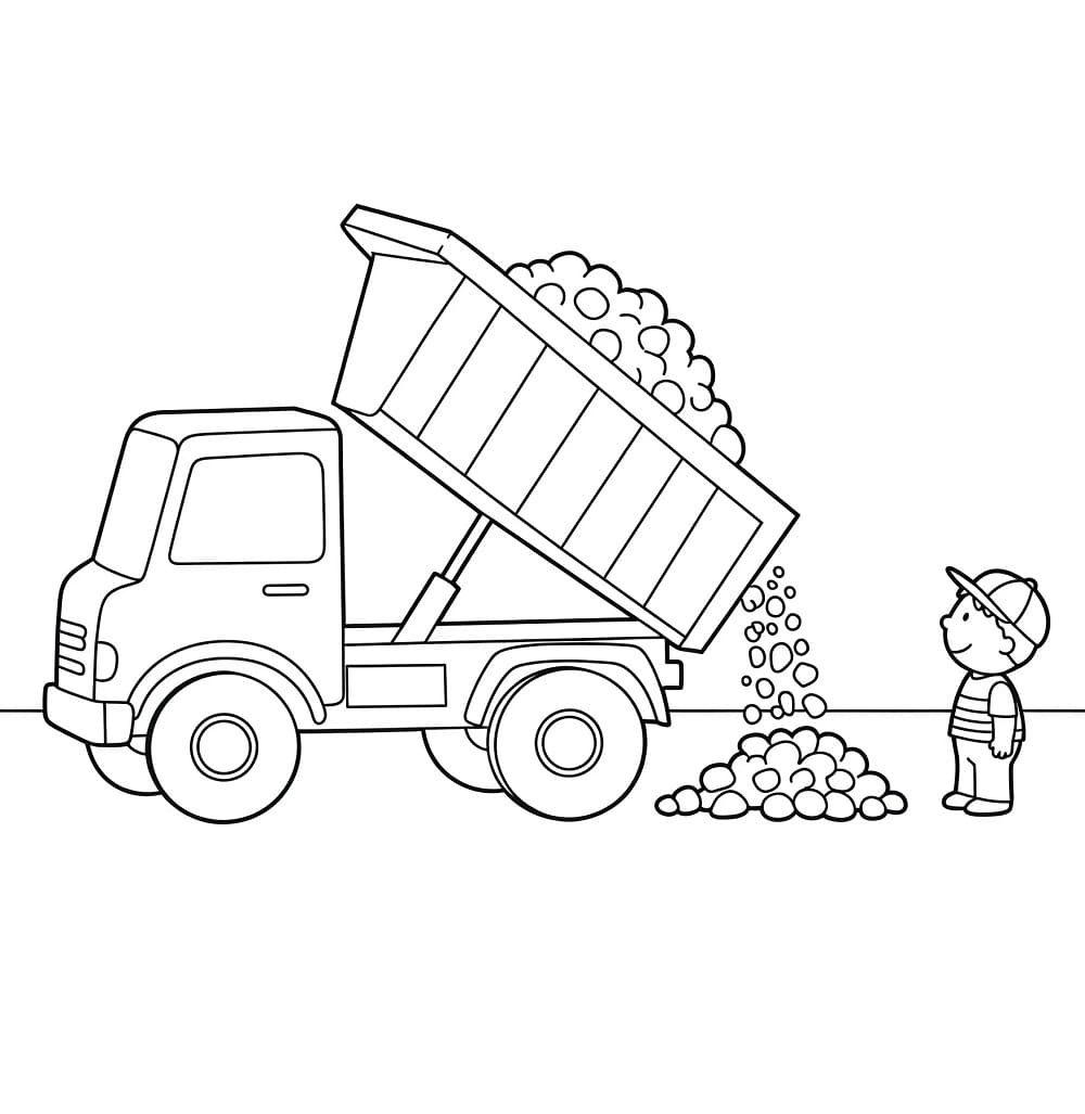 Coloriage Imprimable Chantier Pour Enfants