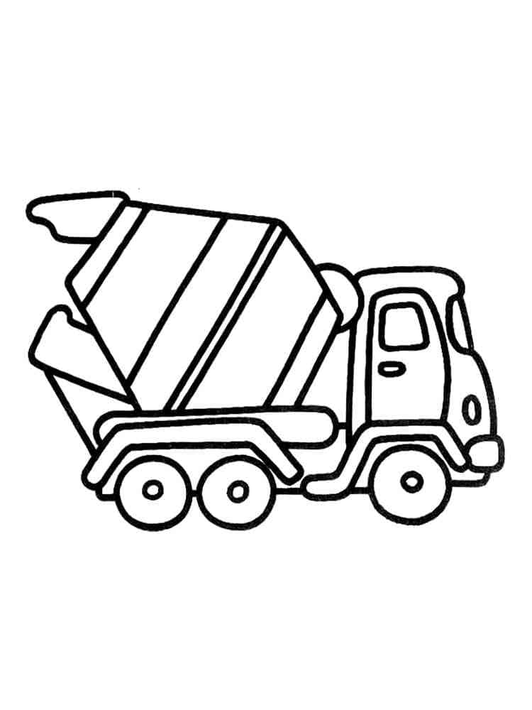 Coloriage Imprimable Gratuit Camion Toupie