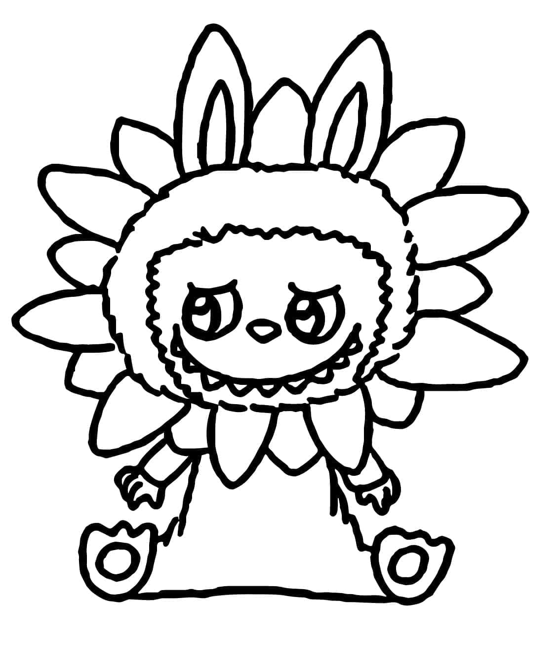 Coloriage Imprimable Gratuit Labubu Pour Enfants