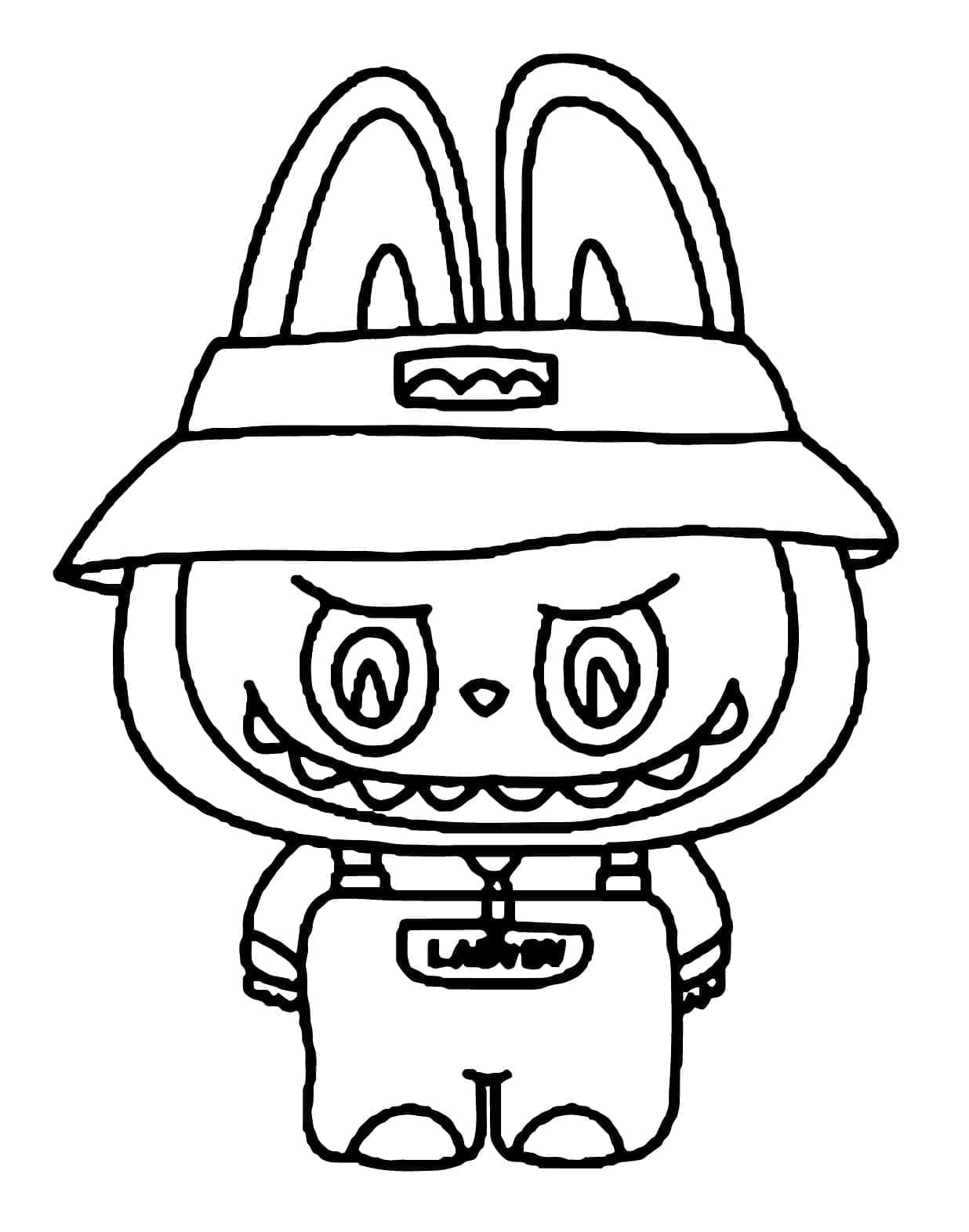 Coloriage Imprimable Labubu Pour Enfants