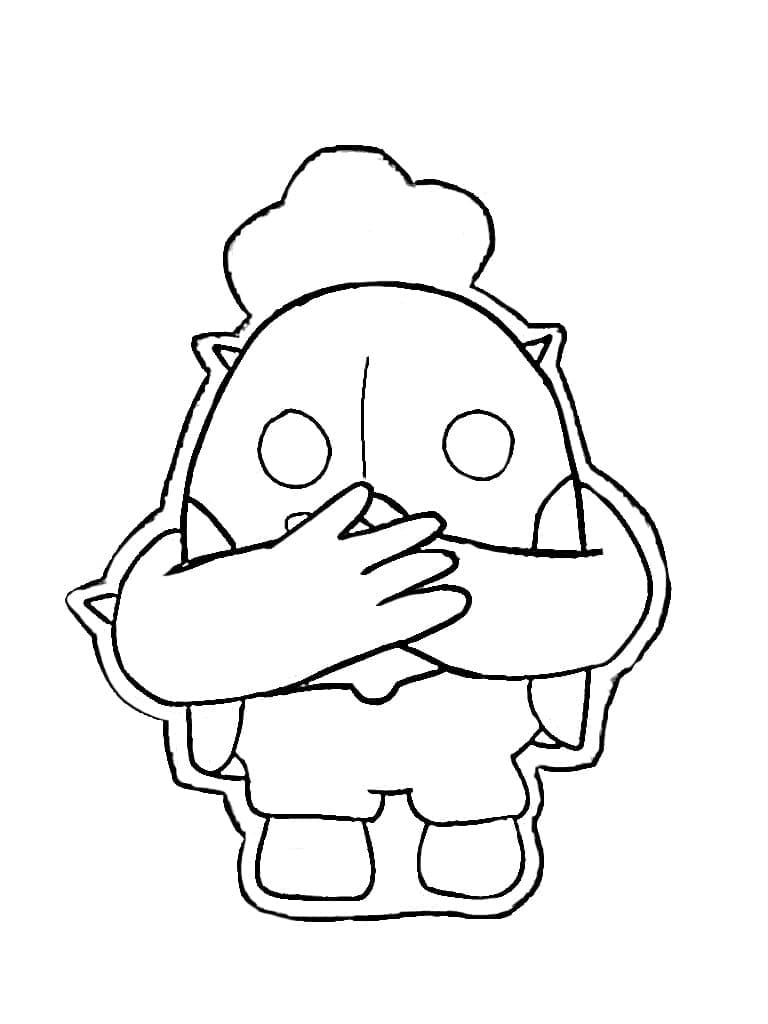 Coloriage Imprimable Spike Brawl Stars Pour les Enfants