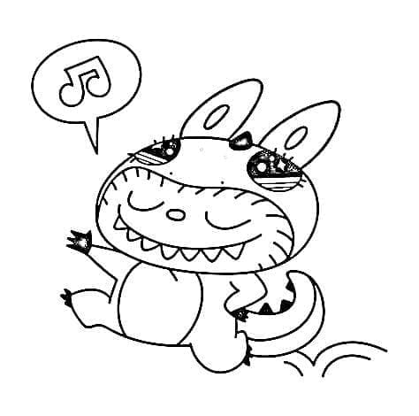 Coloriage Joyeux Labubu