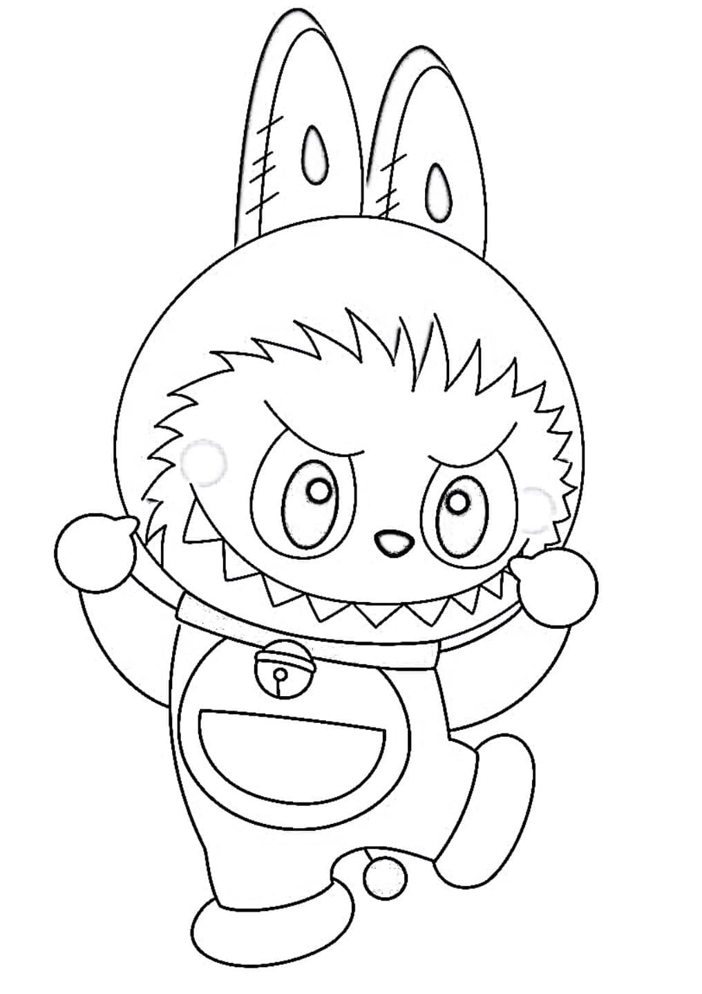 Coloriage Labubu Imprimable Gratuit Pour Enfants