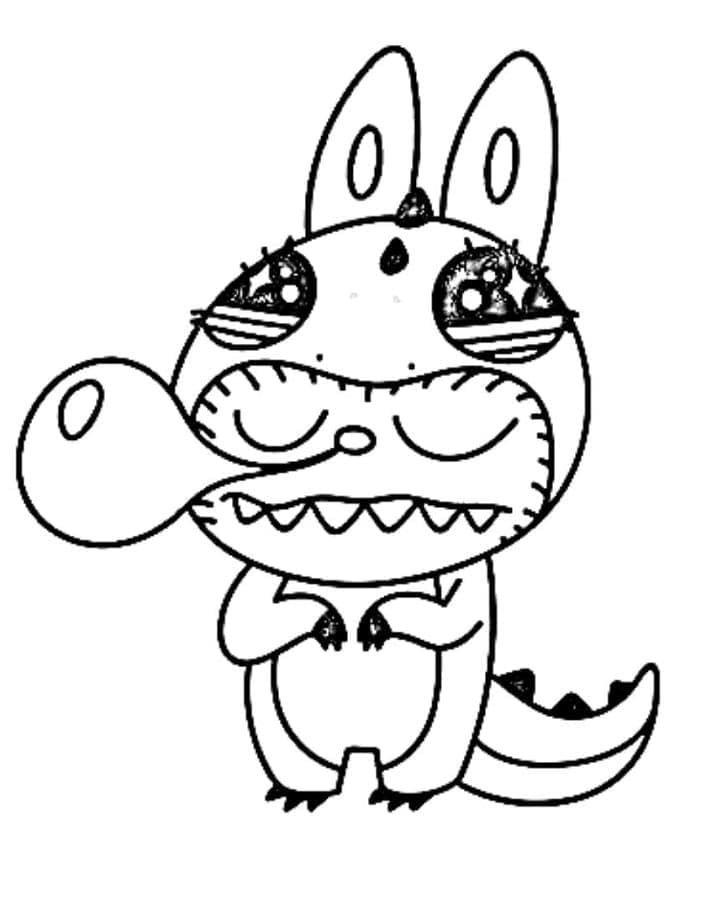 Coloriage Labubu Imprimable Gratuit