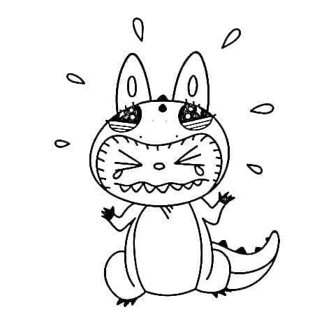 Coloriage Labubu Imprimable