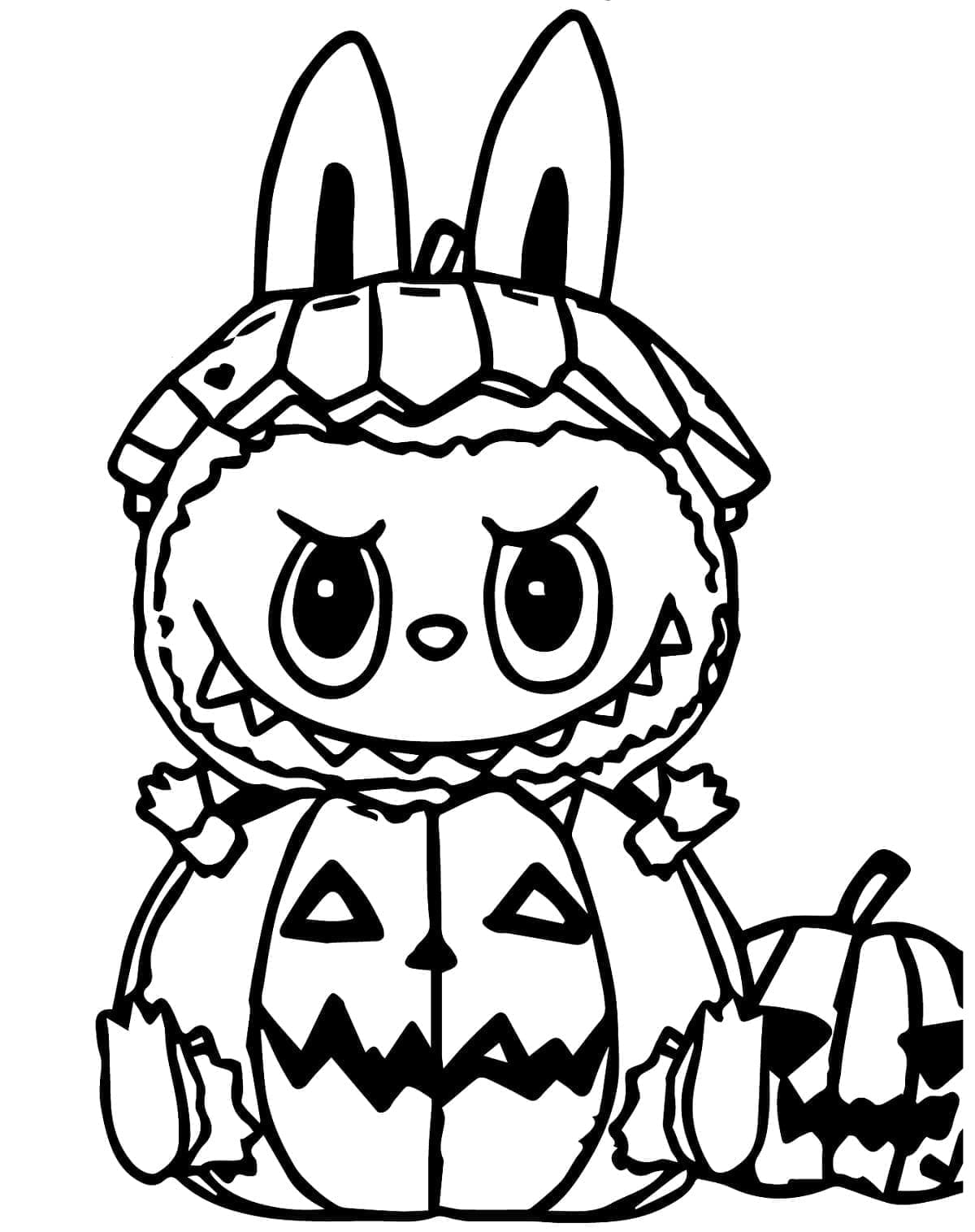 Coloriage Labubu Pour les Enfants de 1 An