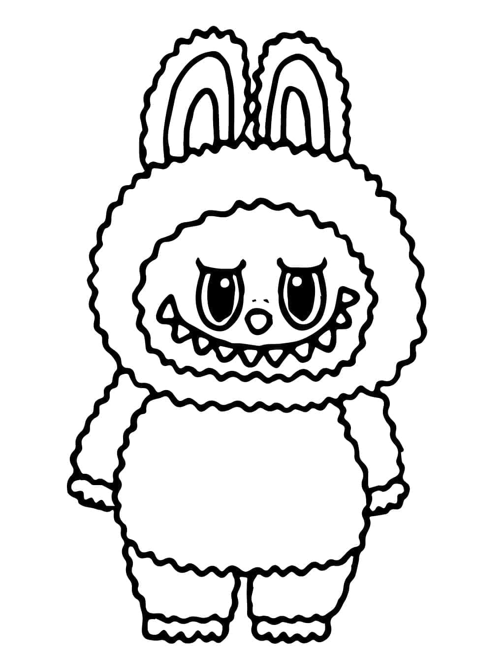 Coloriage Labubu Pour les Enfants de 6 Ans