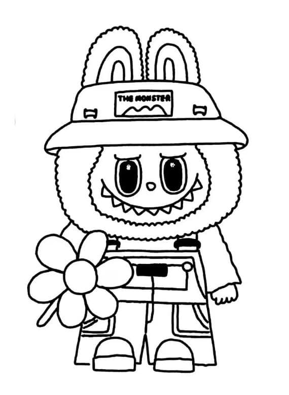 Coloriage Labubu très mignon