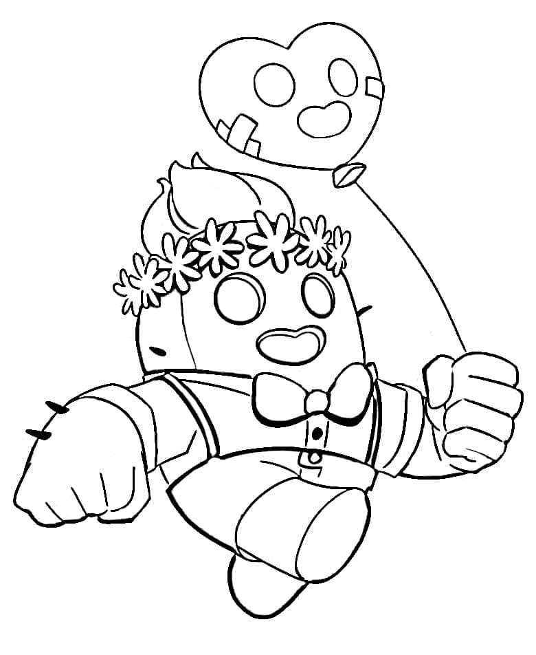 Coloriage Spike Brawl Stars 1