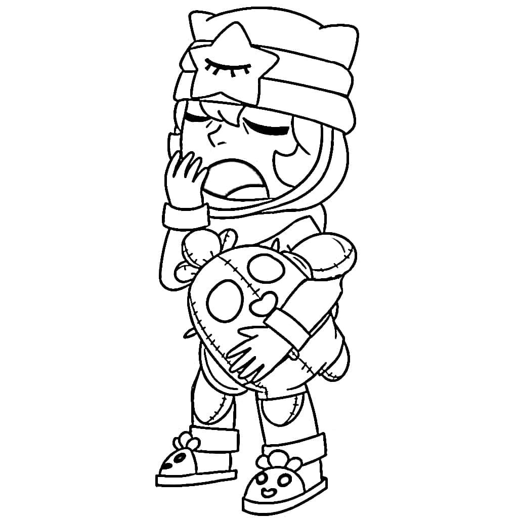 Coloriage Spike Brawl Stars Imprimable Gratuit Pour les Enfants