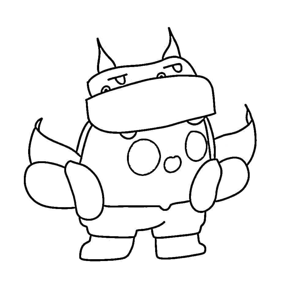 Coloriage Spike Brawl Stars Imprimable Pour les Enfants