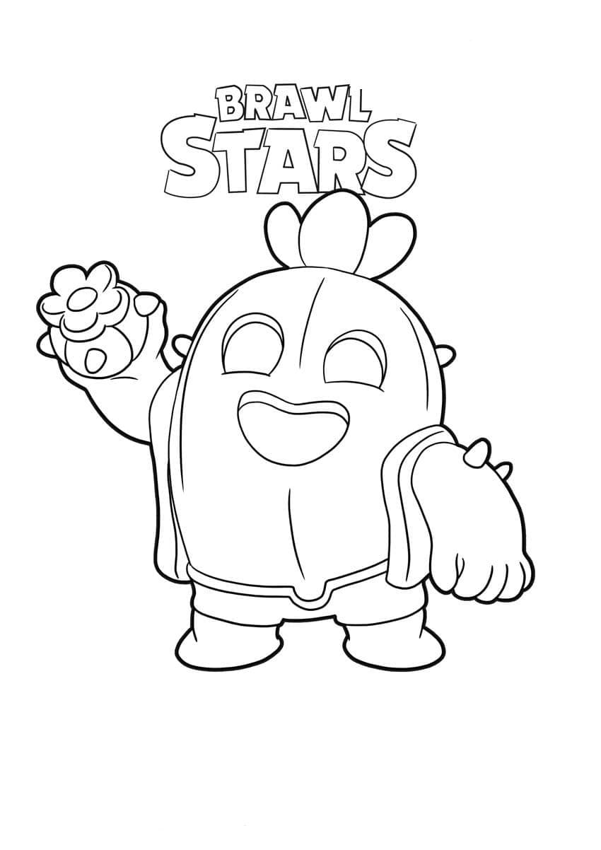 Coloriage Spike Brawl Stars Pour Enfants