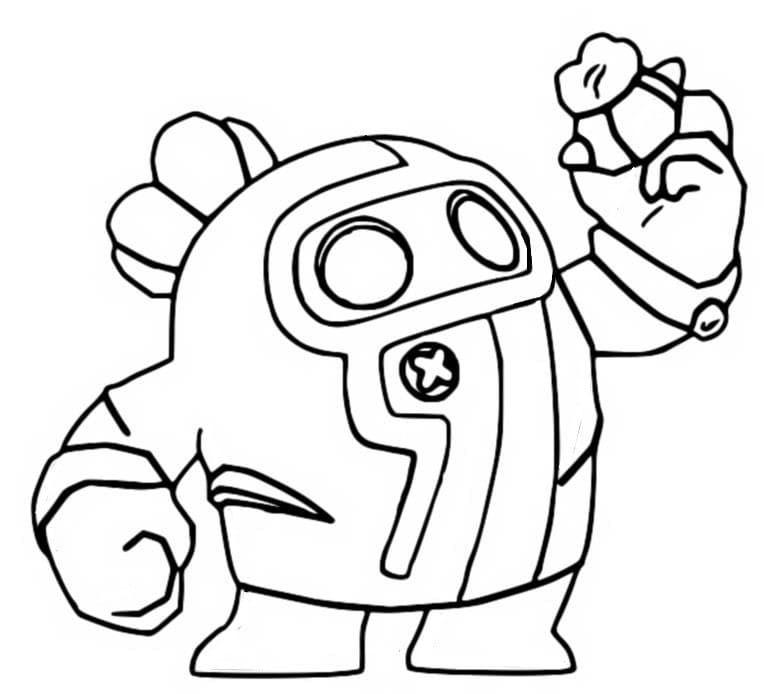 Coloriage Spike Brawl Stars Pour les Enfants de 1 An