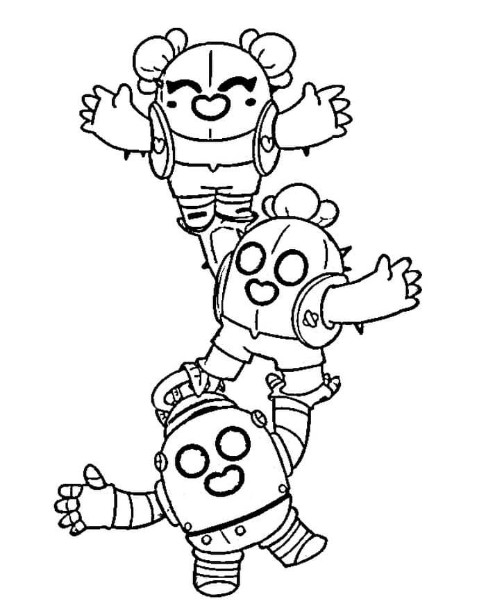 Coloriage Spike Brawl Stars Pour les Enfants de 2 Ans
