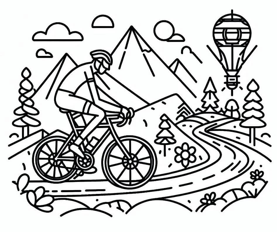 Coloriage Tour de France Imprimable Gratuit