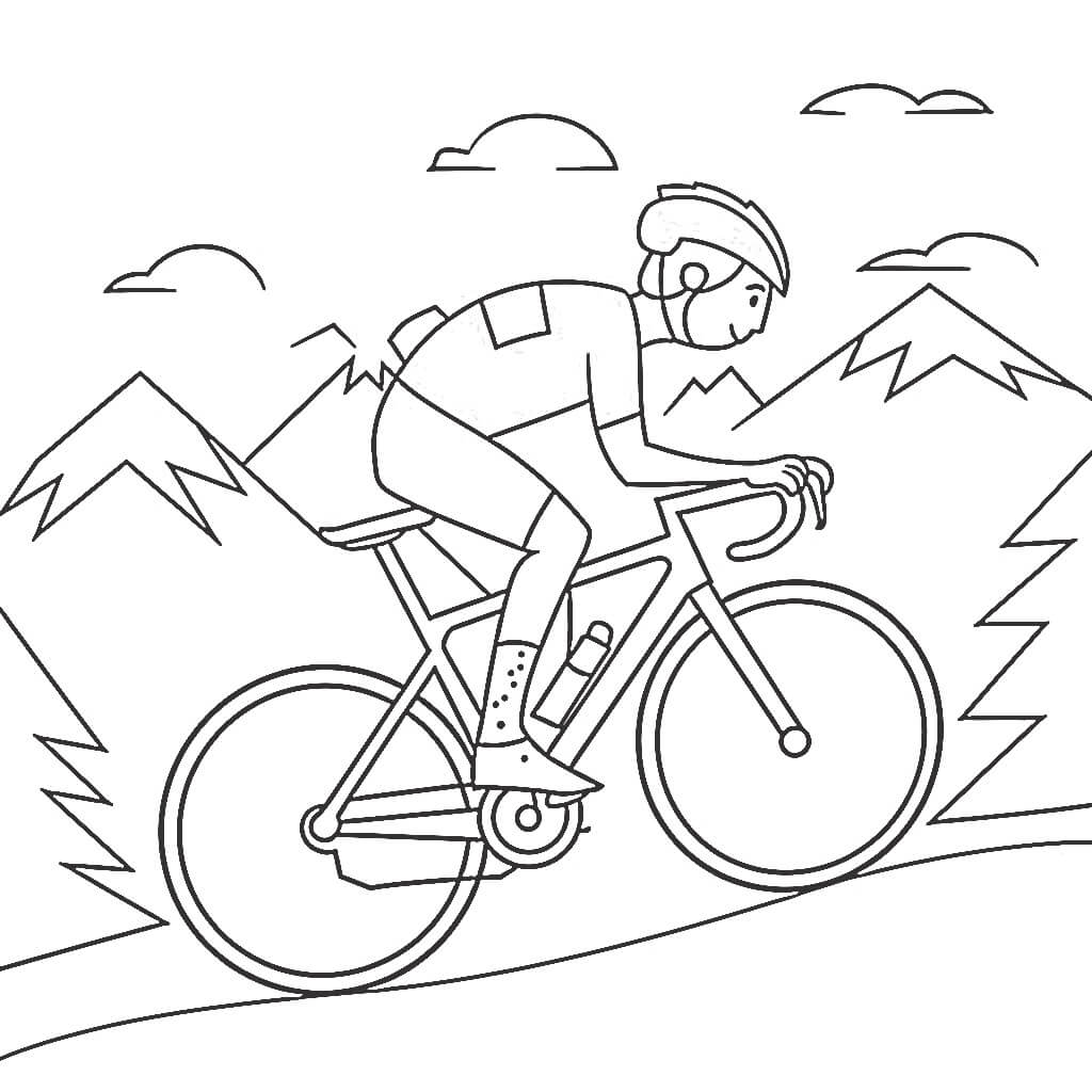 Coloriage Tour de France Imprimable Pour les Enfants