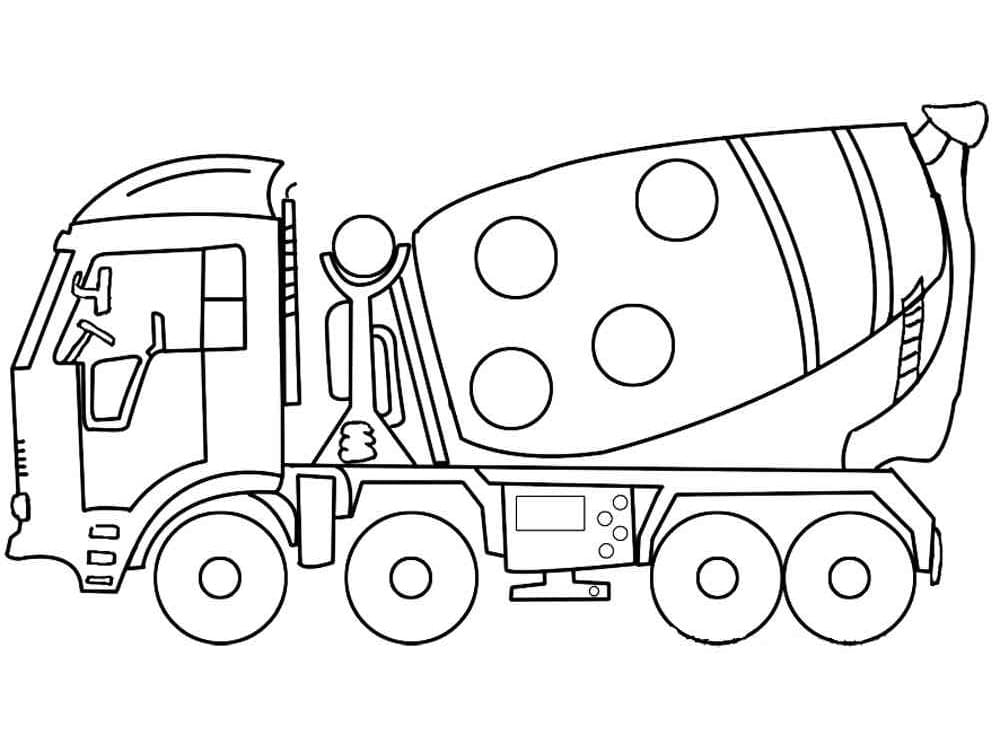 Coloriage Un Camion Toupie Normal