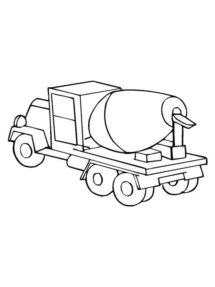 Coloriage Un Camion Toupie