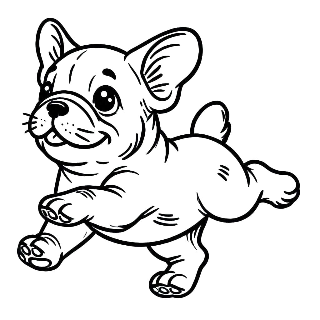 Coloriage Bouledogue Français Imprimable Gratuit