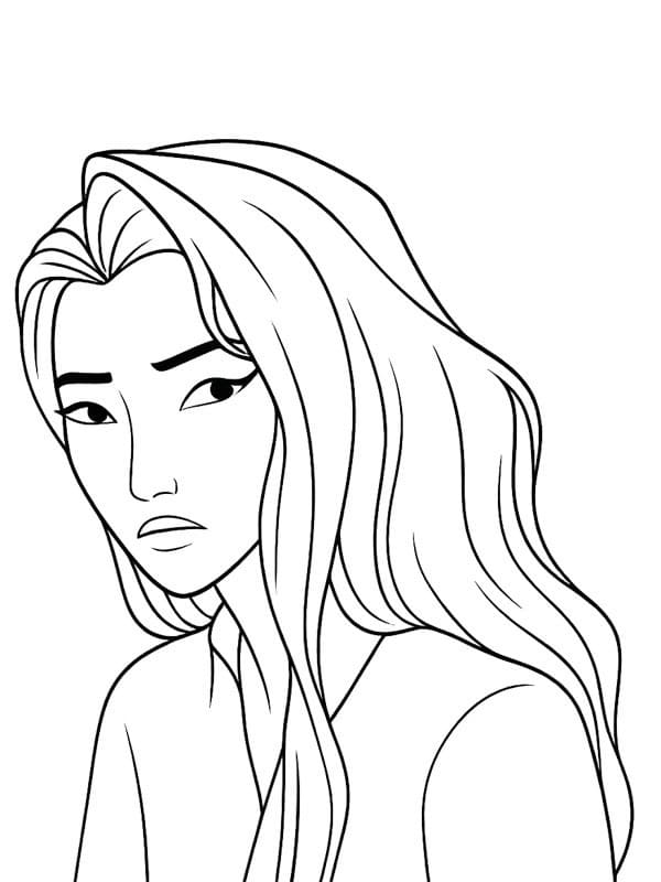 Coloriage Céline de KPop Demon Hunters