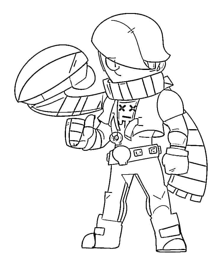 Coloriage Edgar Brawl Stars Imprimable Gratuit